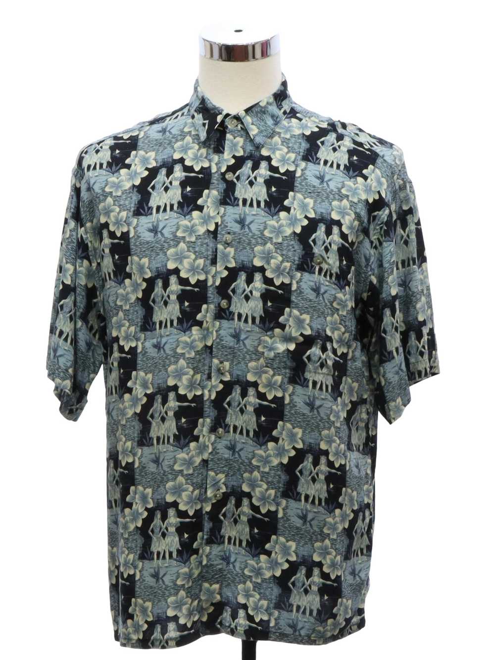 1990's Campia (Made in Korea) Mens Rayon Hawaiian… - image 1