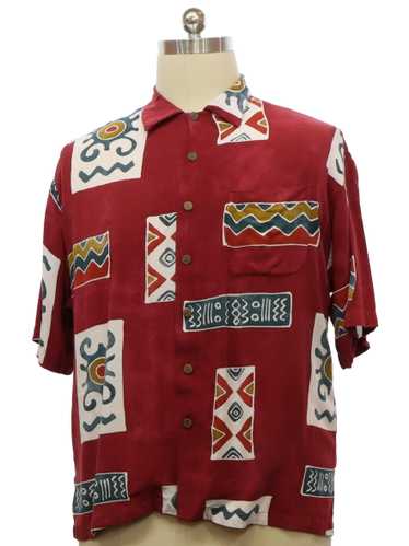 1990's Hilo Hattie Island Collection Mens Rayon H… - image 1