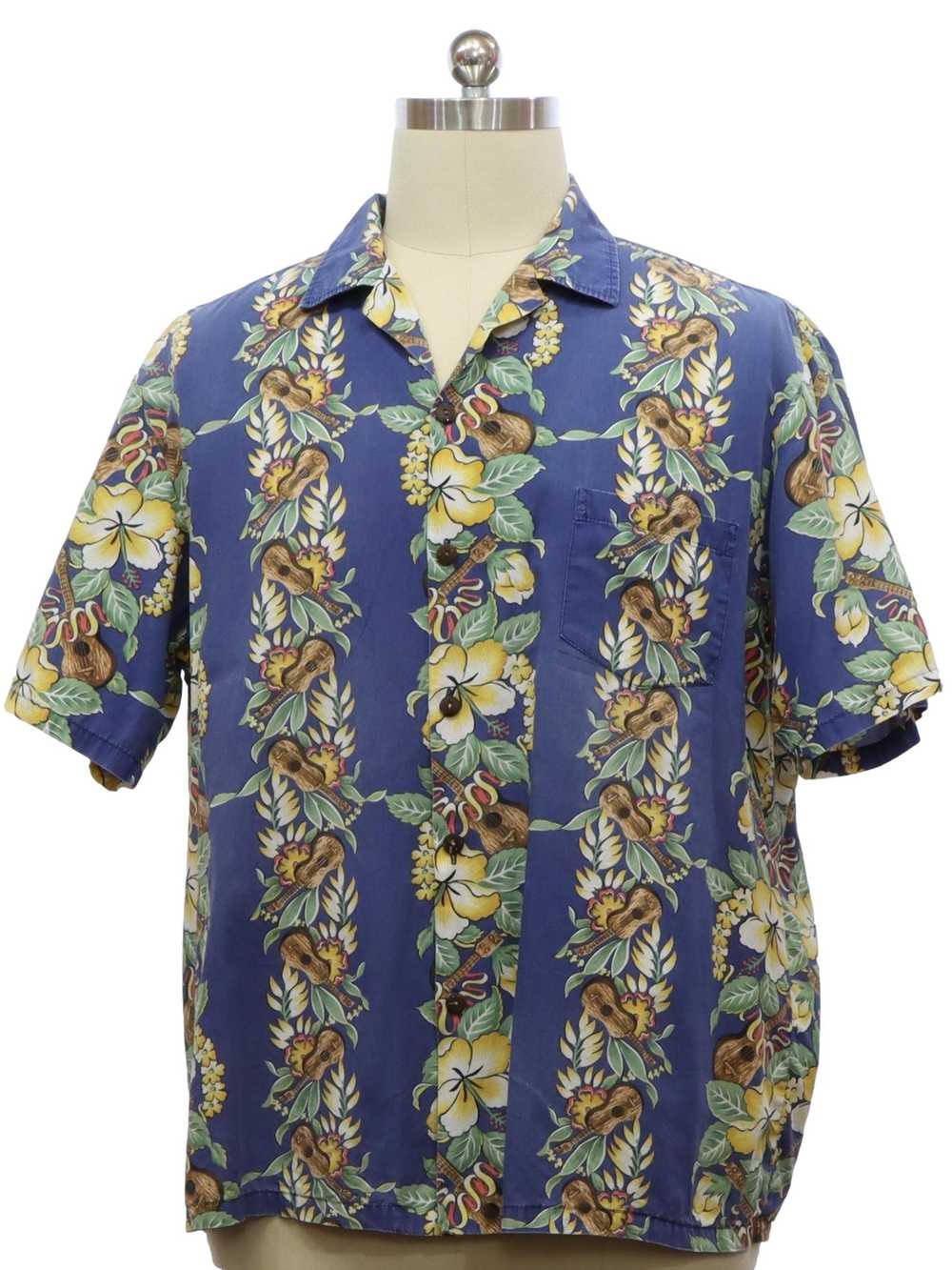 1990's Island Wear Mens Cotton Hawaiian SHirt - Gem