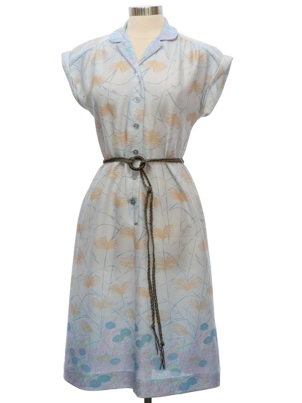 1970's Nancy Frock Knit A-Line Dress - image 1