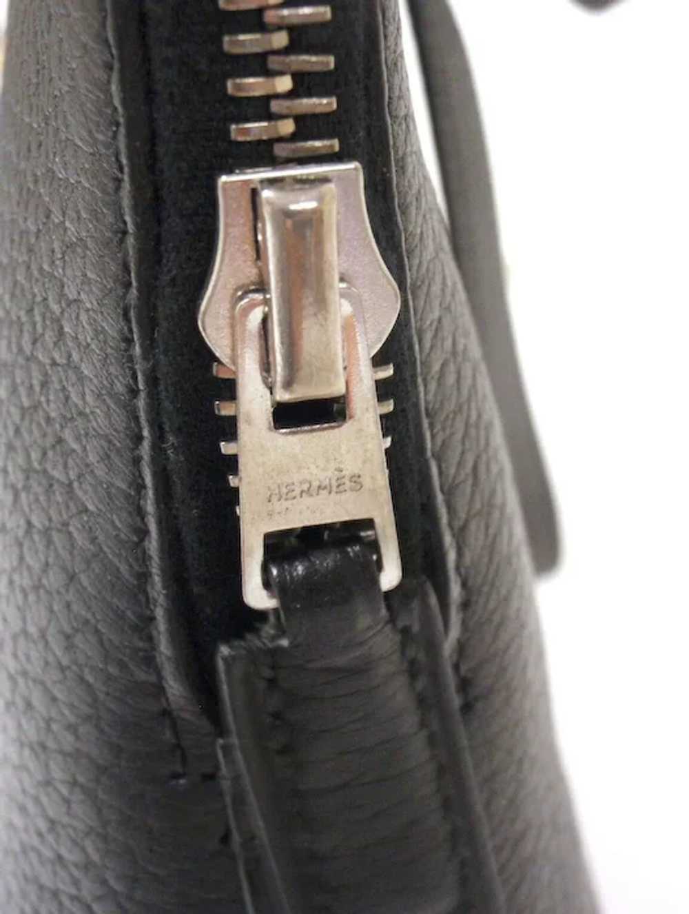 Excellent Condition Hermes Black Chevre Leather E… - image 3