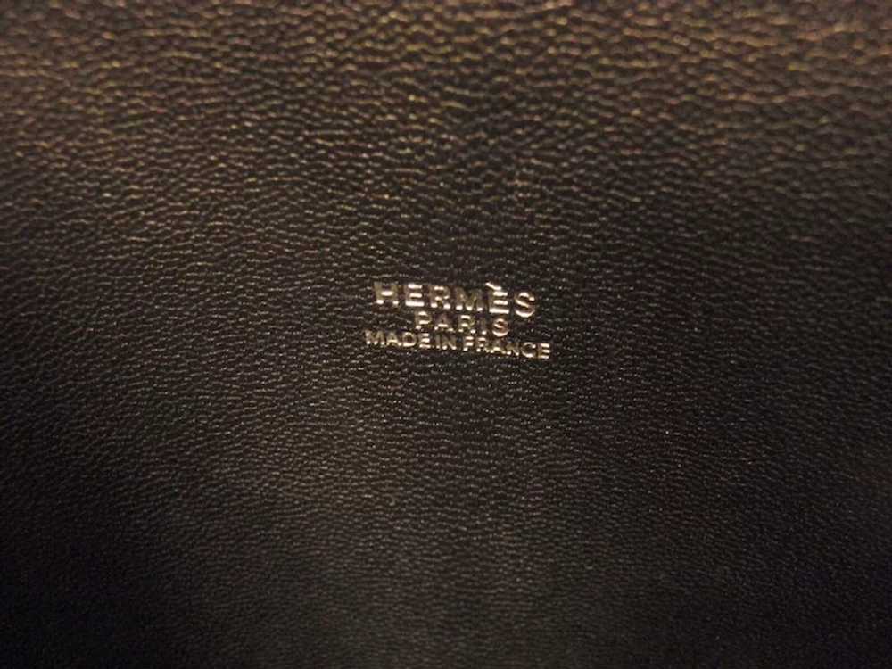 Excellent Condition Hermes Black Chevre Leather E… - image 7