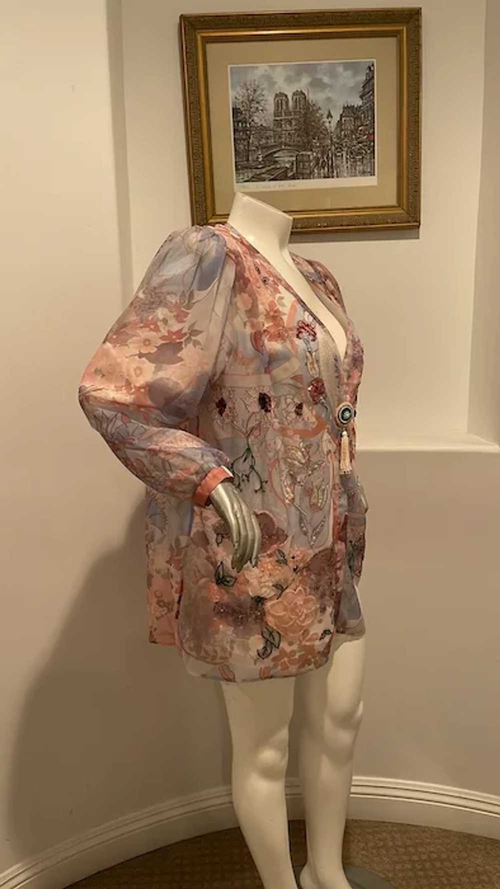 Diane Freis Original Vintage Floral Jacket - image 2
