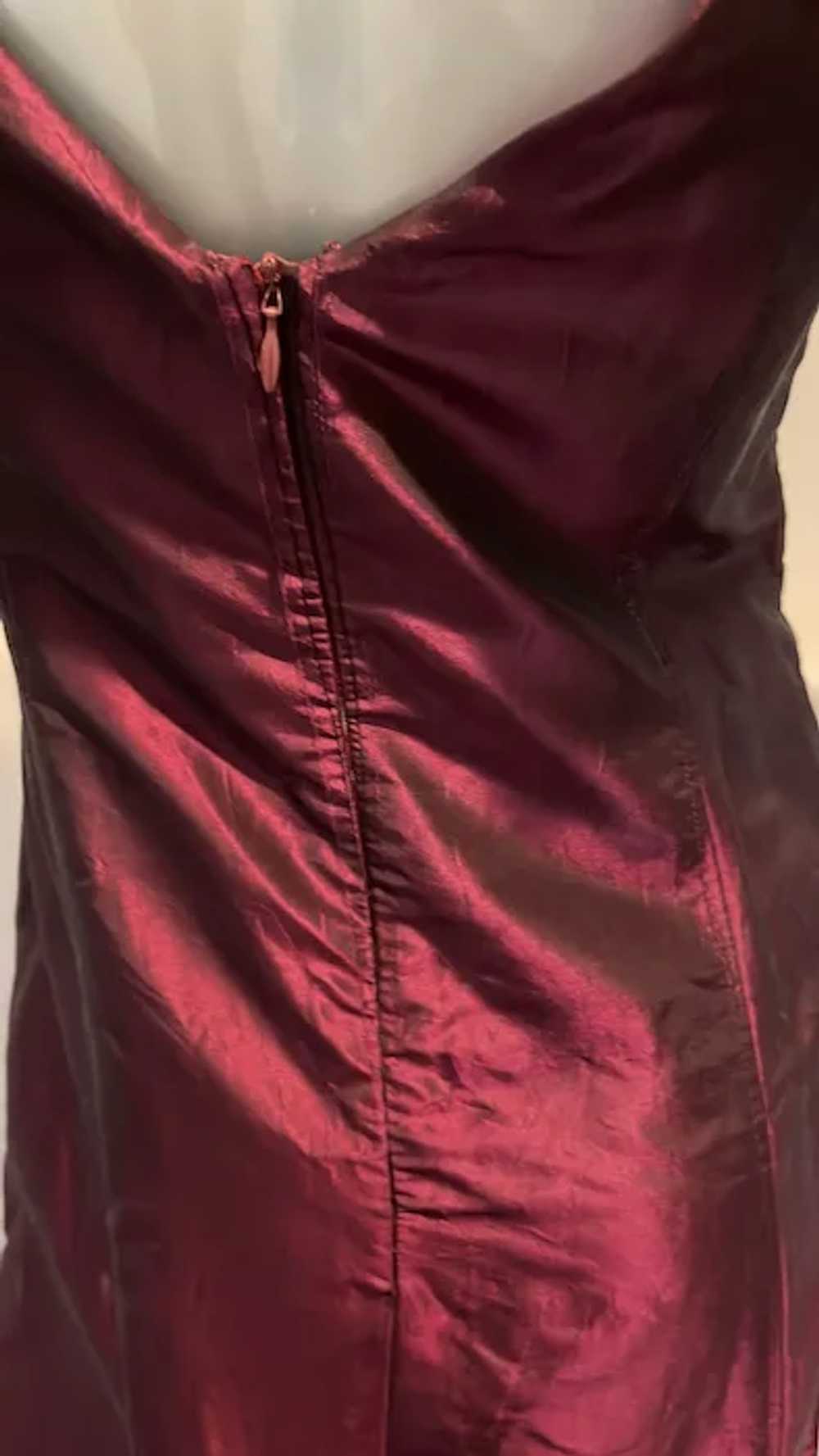 Georges Rech Vintage Burgundy Maxi Dress Size FR … - image 11