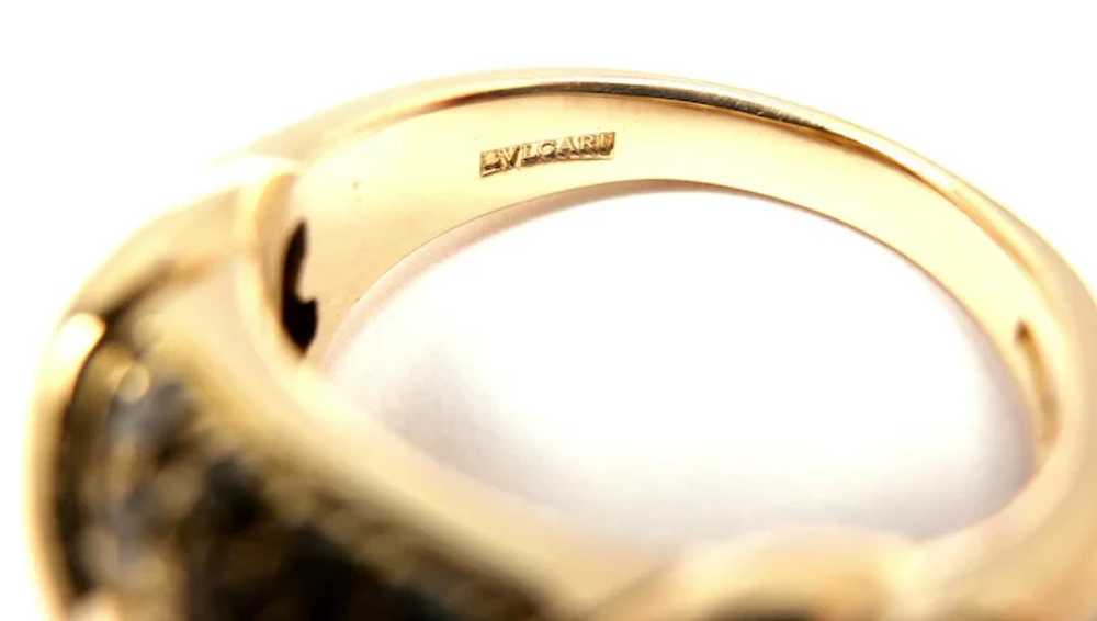 Authentic! Bulgari Bvlgari 18k Yellow Gold Diamon… - image 5