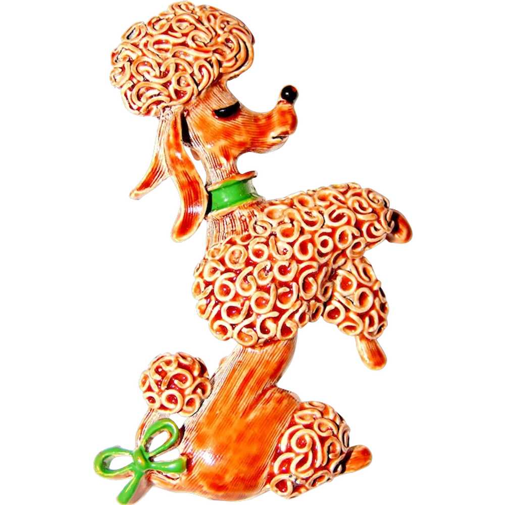 DELIGHTFUL Signed GERRY'S "SPAGHETTI" Poodle Dog … - image 1