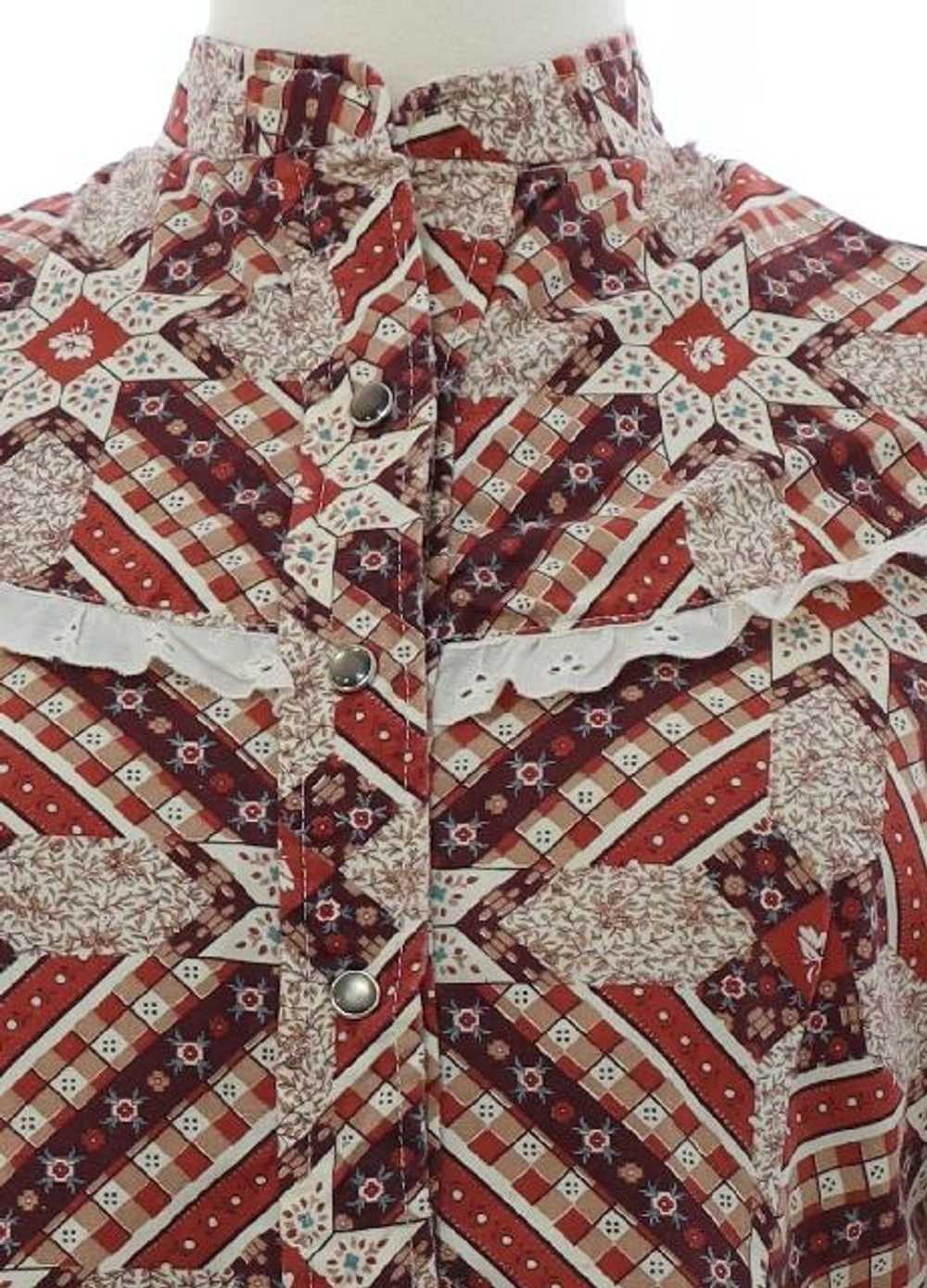 1970's Womens Prairie Hippie Shirt - image 2