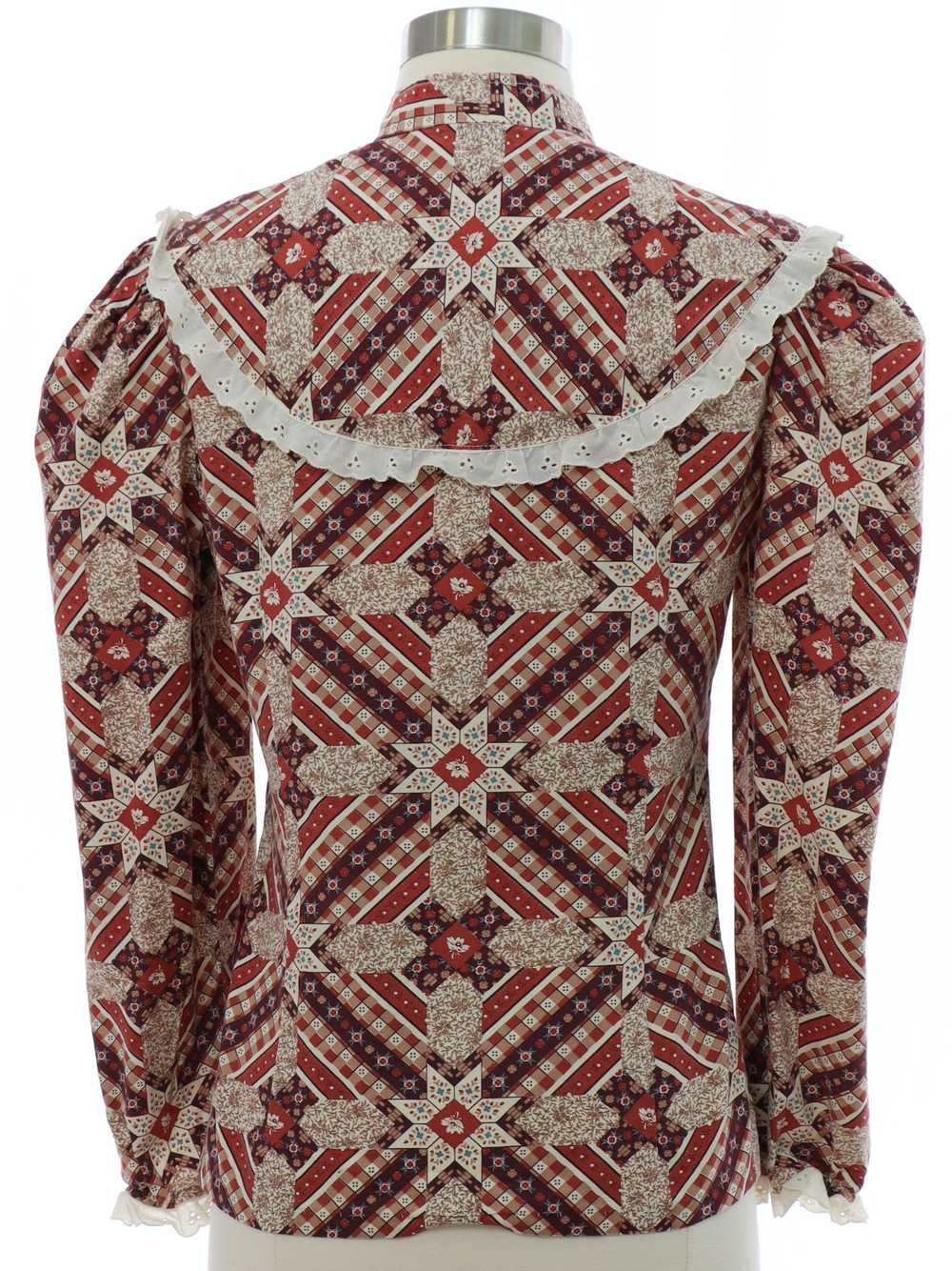 1970's Womens Prairie Hippie Shirt - image 3