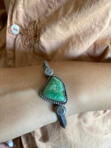 Green Turquoise Cuff - image 1