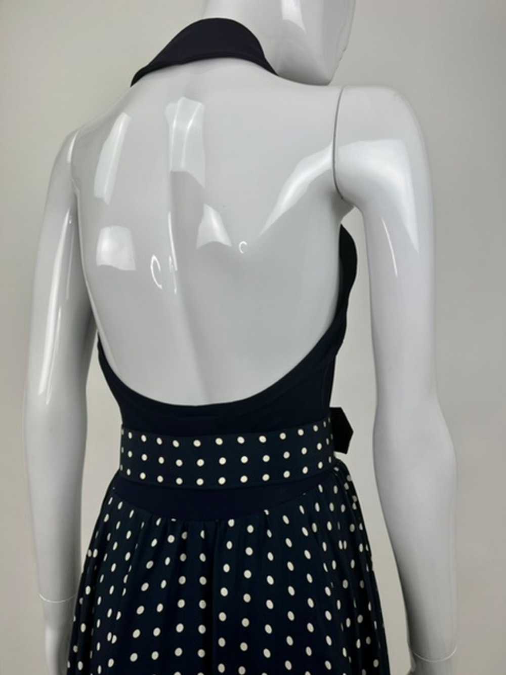 Jasper Conran 80’s Backless Polka Dot Skater Dress - image 9