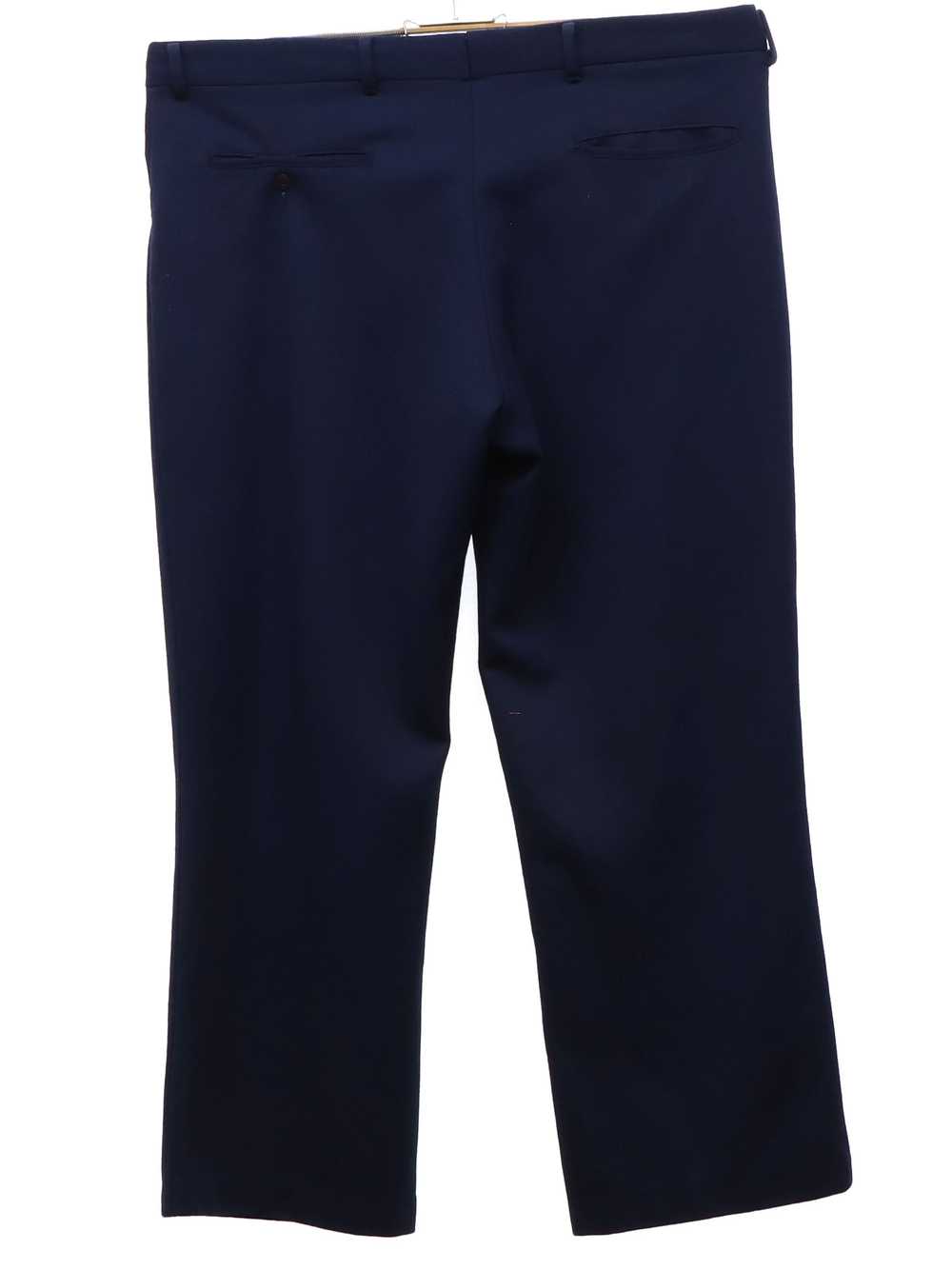 1970's Mens Dark Blue Disco Pants - image 3