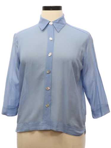 1950's Womens Mod Slightly Sheer Shirt - image 1