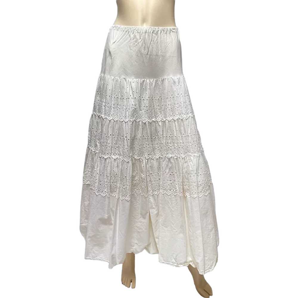 Eyelet Petticoat Skirt Crinoline - image 1