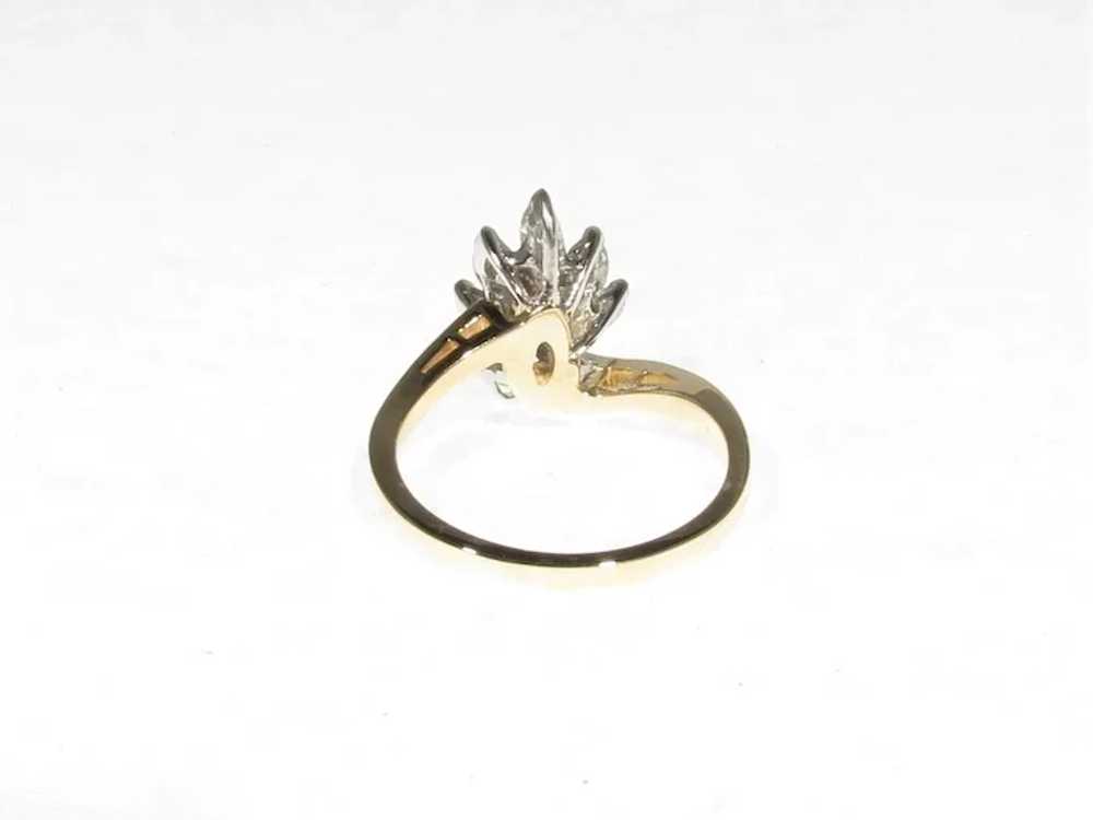 Marquise Diamond Flourish Ring - image 10