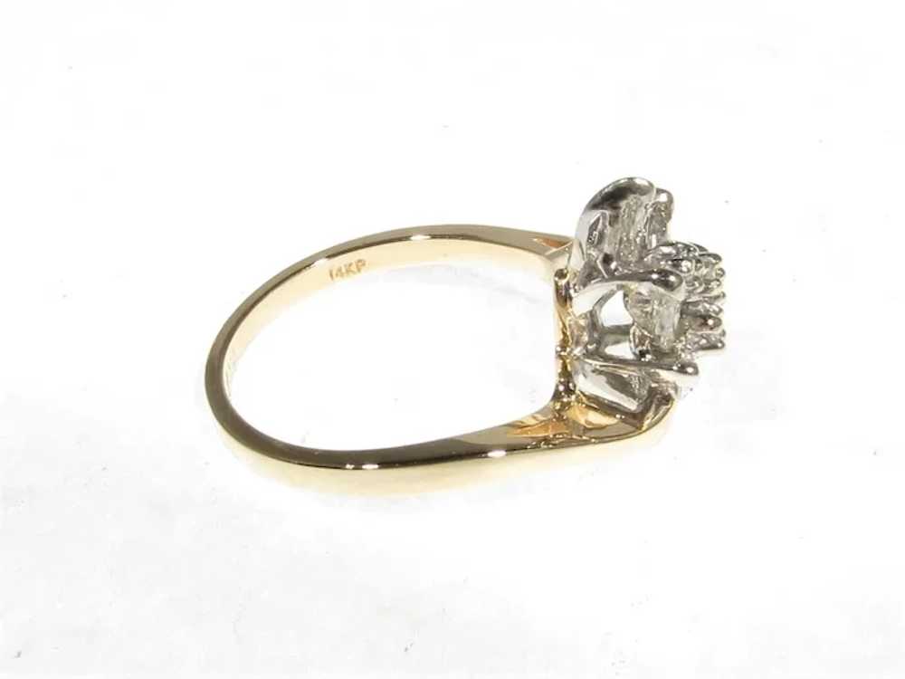 Marquise Diamond Flourish Ring - image 9