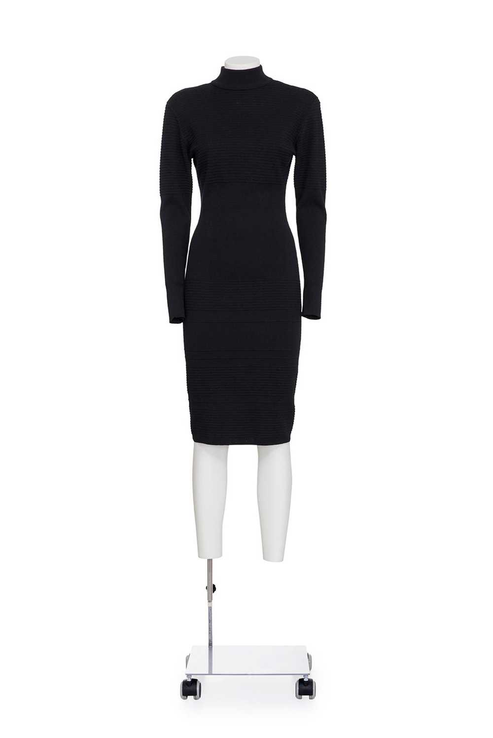 AZZEDINE ALAÏA 90's KNITTED DRESS WITH RIBS - image 1