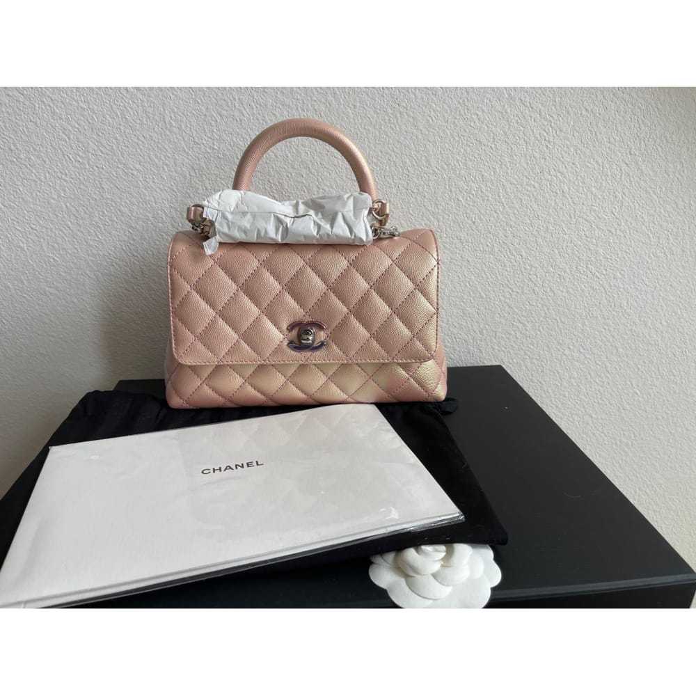 Chanel Coco Handle leather handbag - image 7