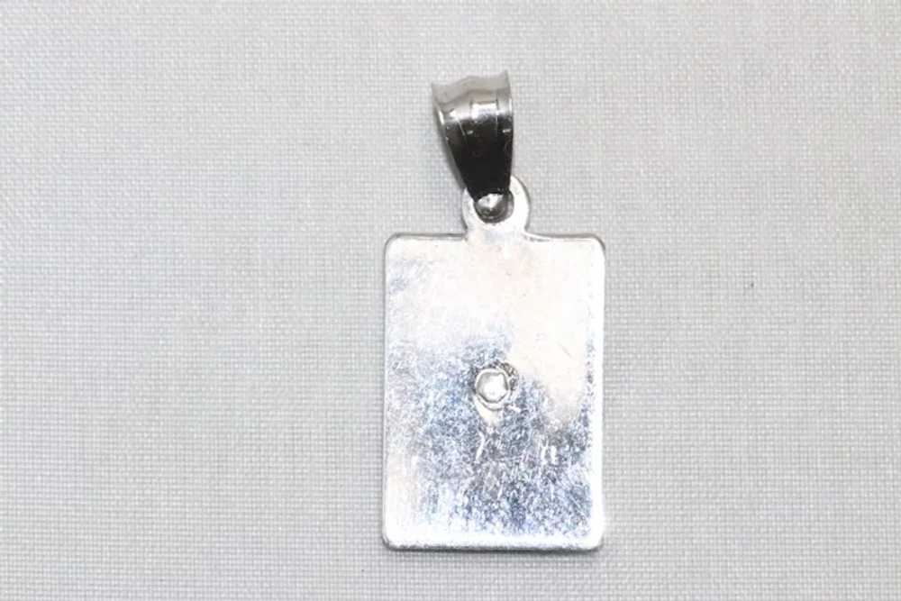 14K White Gold Jesus Pendant - image 2