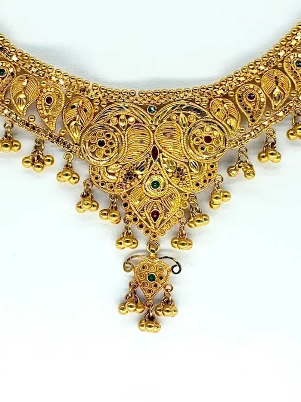 22 Karat Gold Traditional Royal Queen Wedding Nec… - image 3