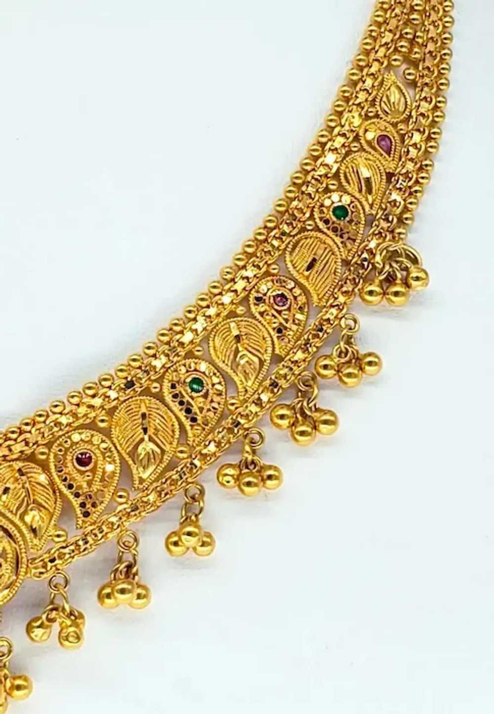 22 Karat Gold Traditional Royal Queen Wedding Nec… - image 4