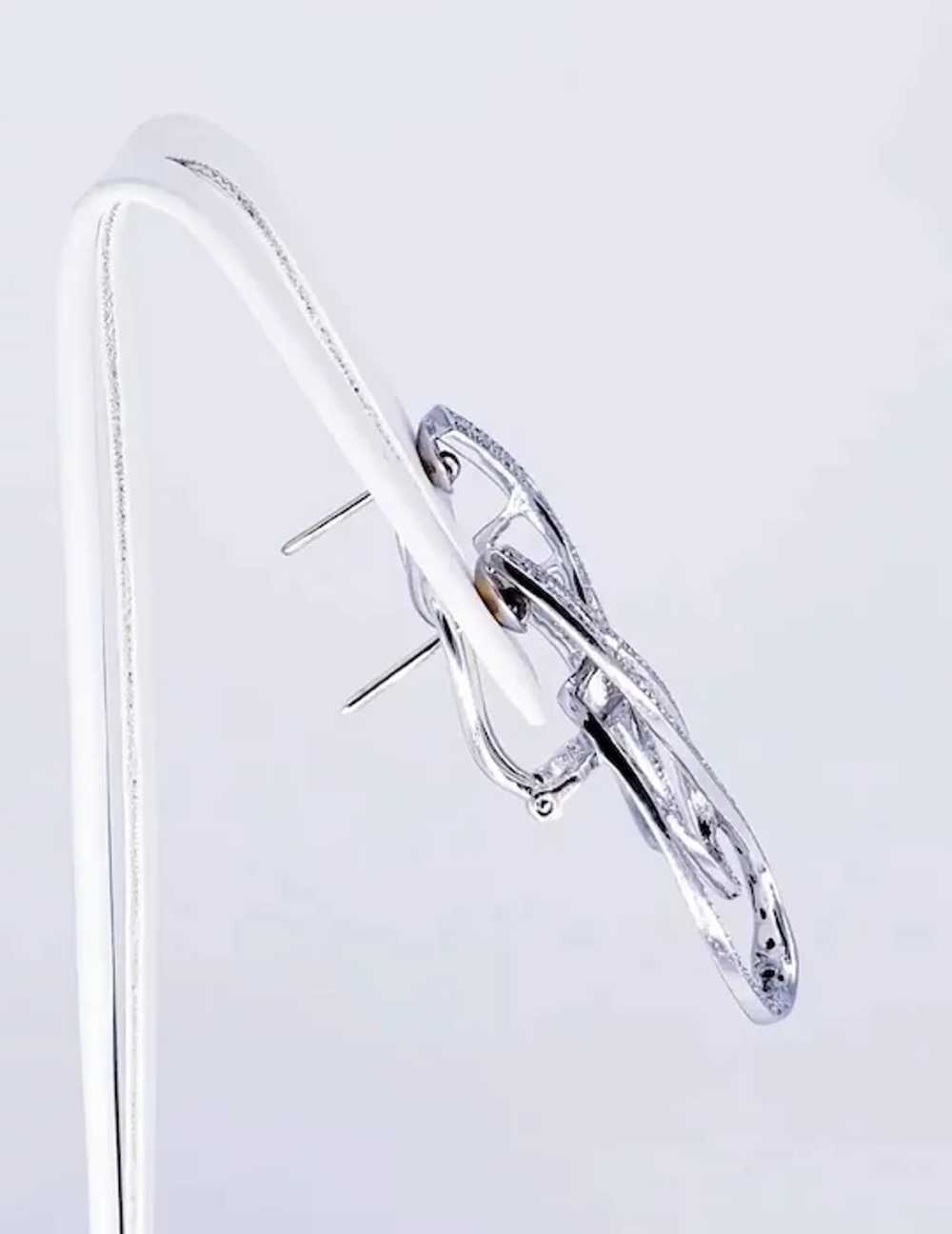 Art Deco 1.20 Total Carat Weight Diamond Earrings - image 5