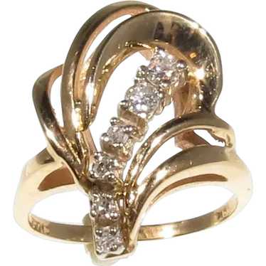 Diamond Swoop Ring