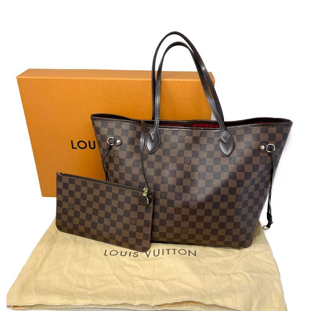 Louis Vuitton Neverfull leather handbag - image 9