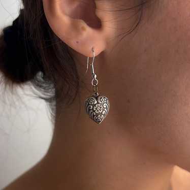 Heart Drop Earring - image 1