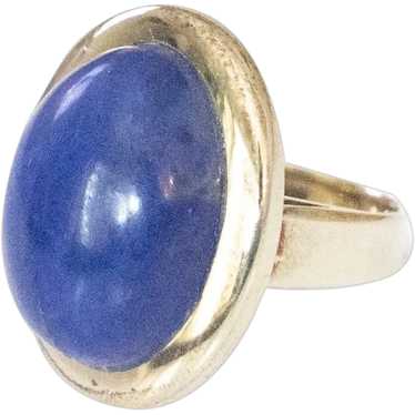 Custom made Lapis Lazuli 14kt Yellow Gold Ring. - image 1