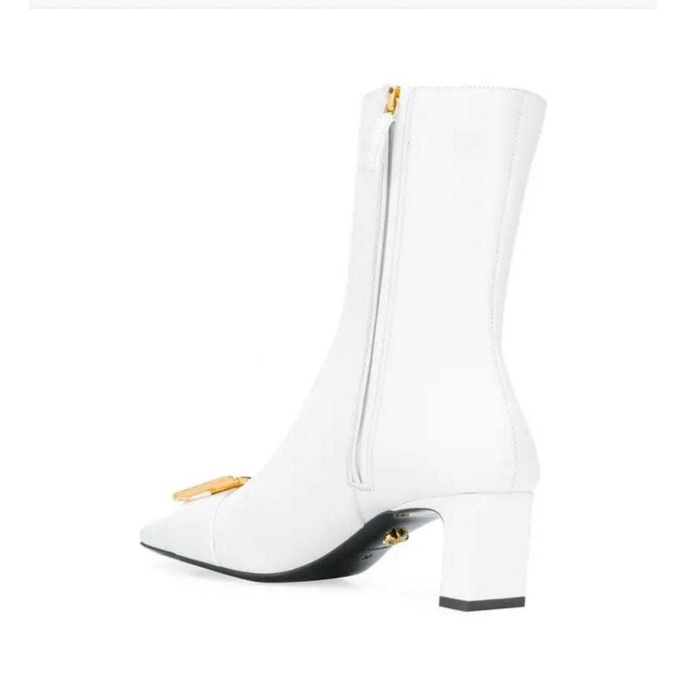 Versace Leather ankle boots - image 4