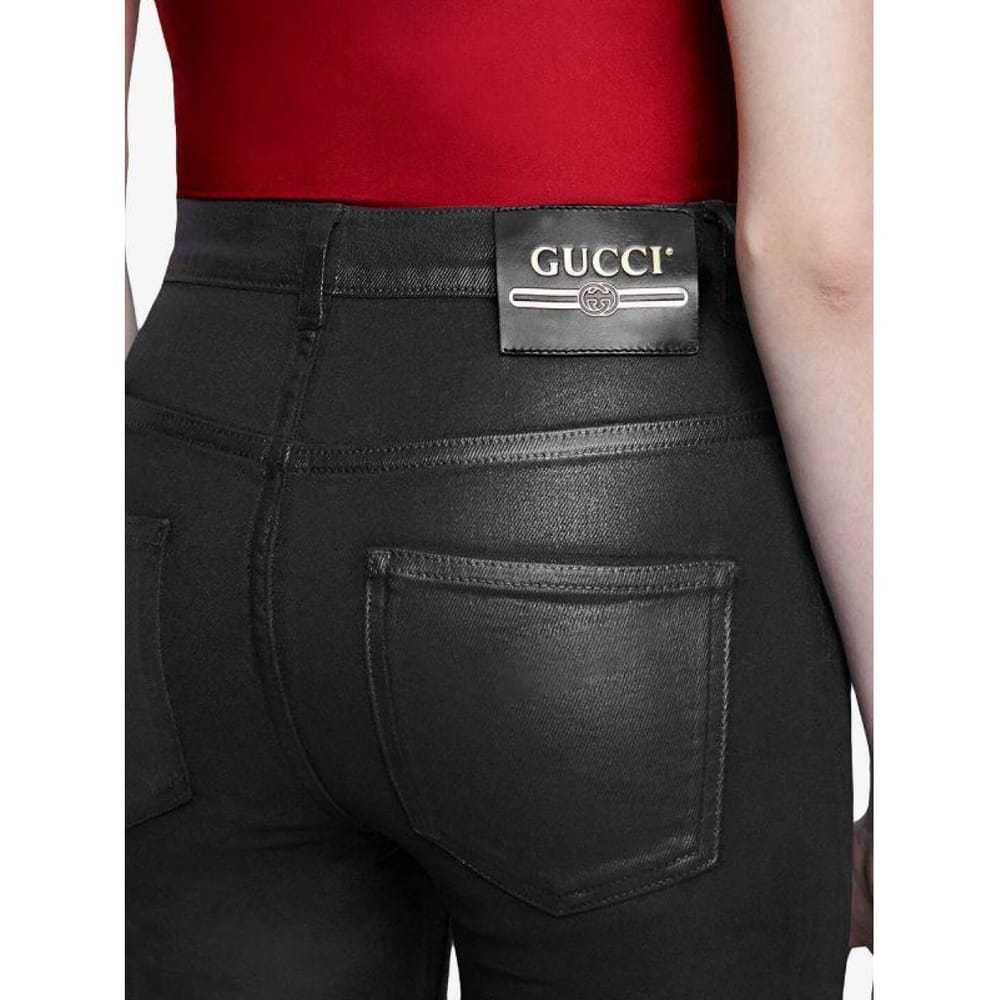 Gucci Leather slim pants - image 7