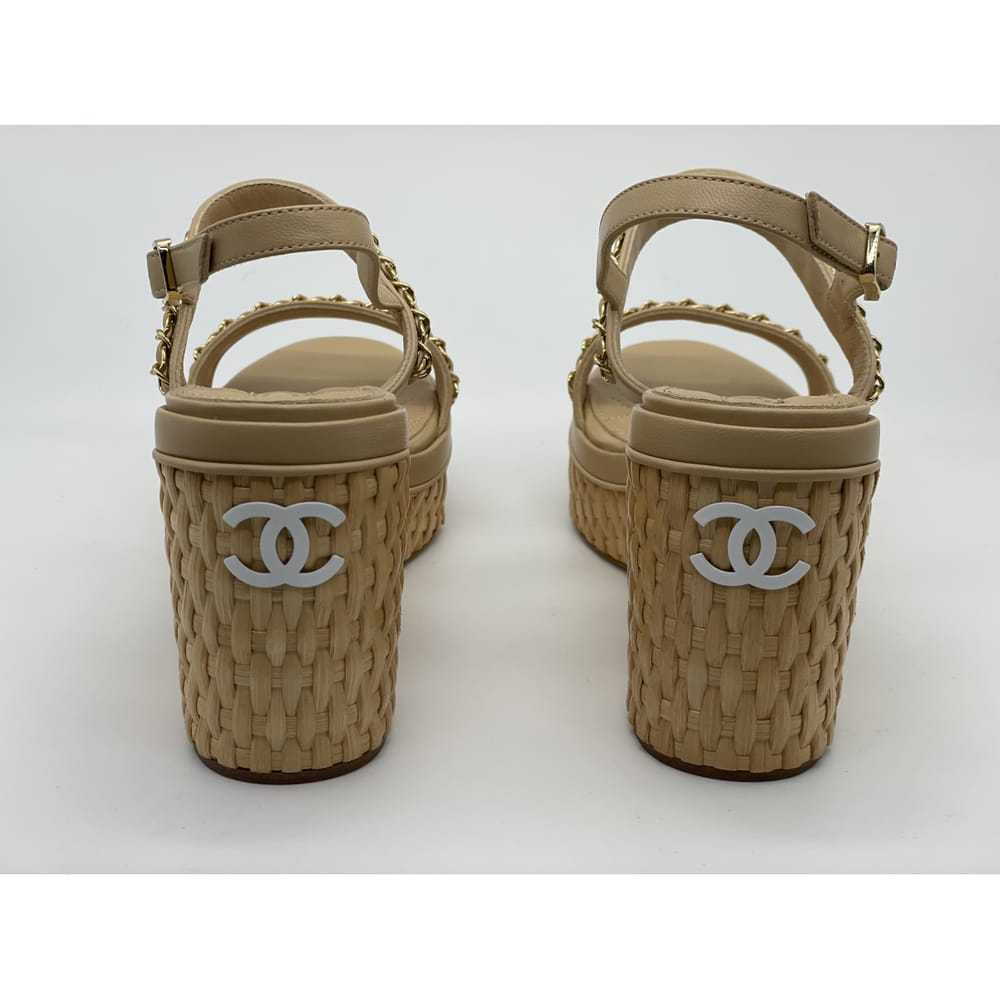 Chanel Leather sandal - image 10