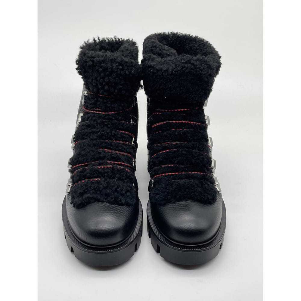 Christian Louboutin Leather lace up boots - image 11