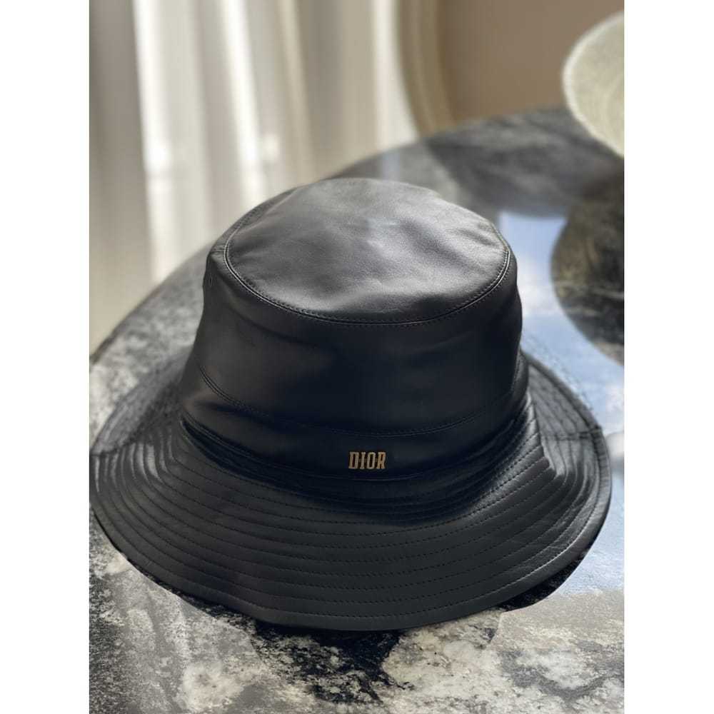Dior Leather hat - image 2