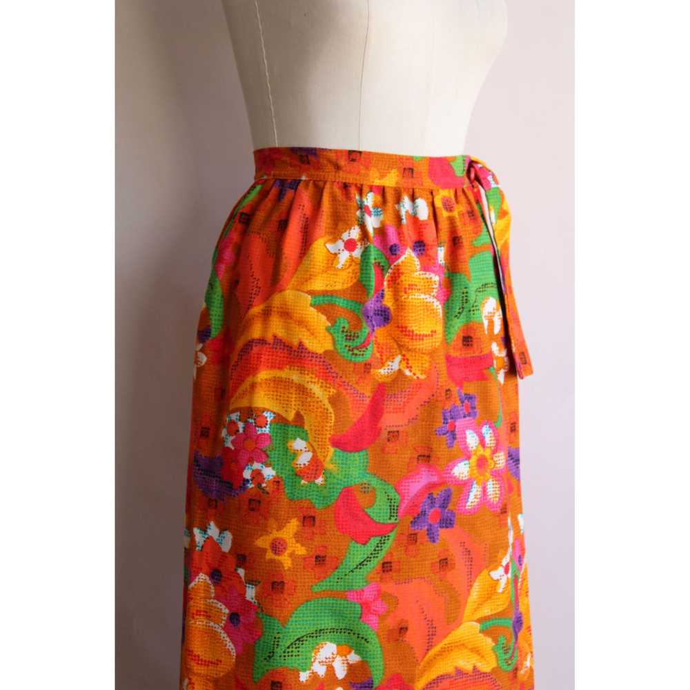 Vintage 1960s Skirt / Beverly Vogue Wrap Maxi Ski… - image 4
