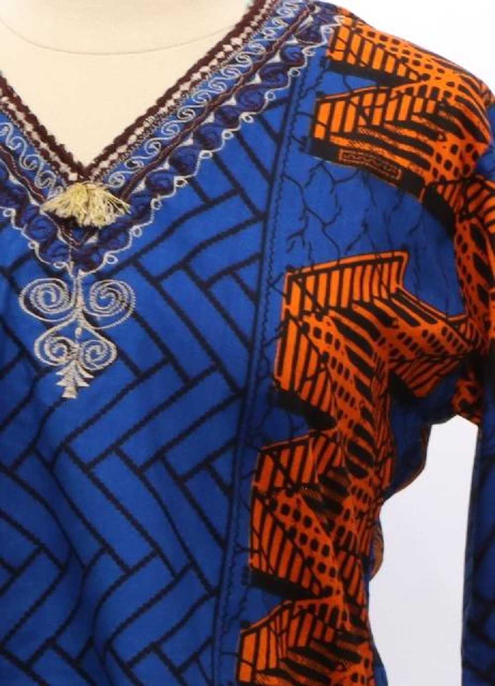 1990's Womens African Print Tunic Shirt - image 2