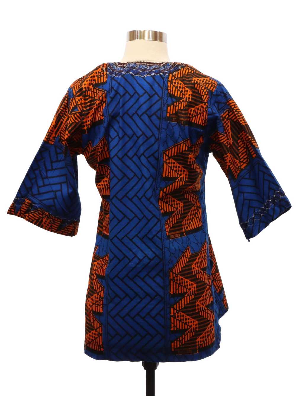 1990's Womens African Print Tunic Shirt - image 3