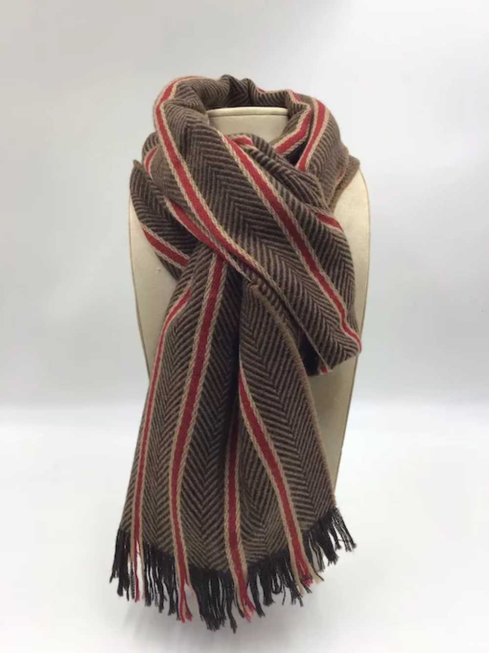 Johnstons 100% Extra Fine Merino Wool Scarf Winte… - image 2