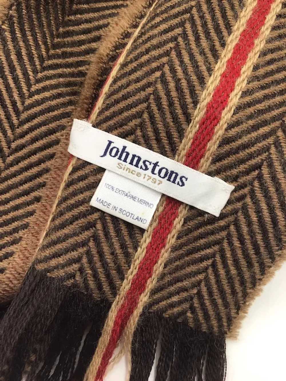 Johnstons 100% Extra Fine Merino Wool Scarf Winte… - image 7