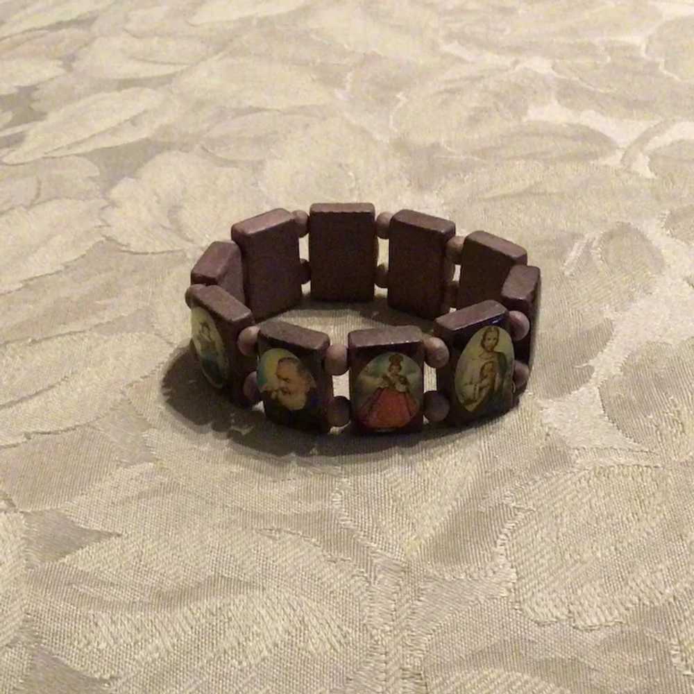 Wooden Stretch Catholic Bracelet - image 4