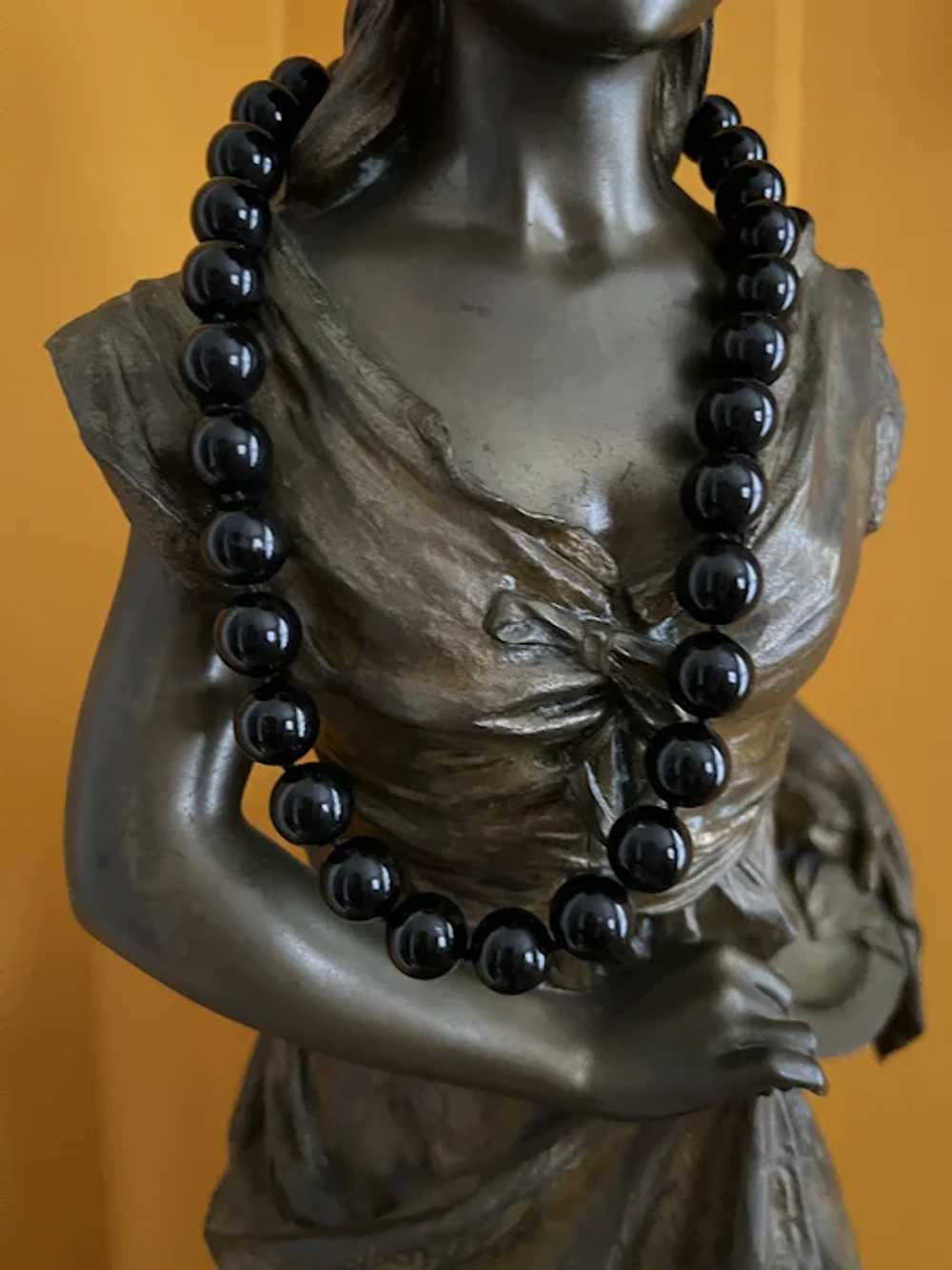 Angela Cummings Onyx Bead and Gold Necklace - image 2