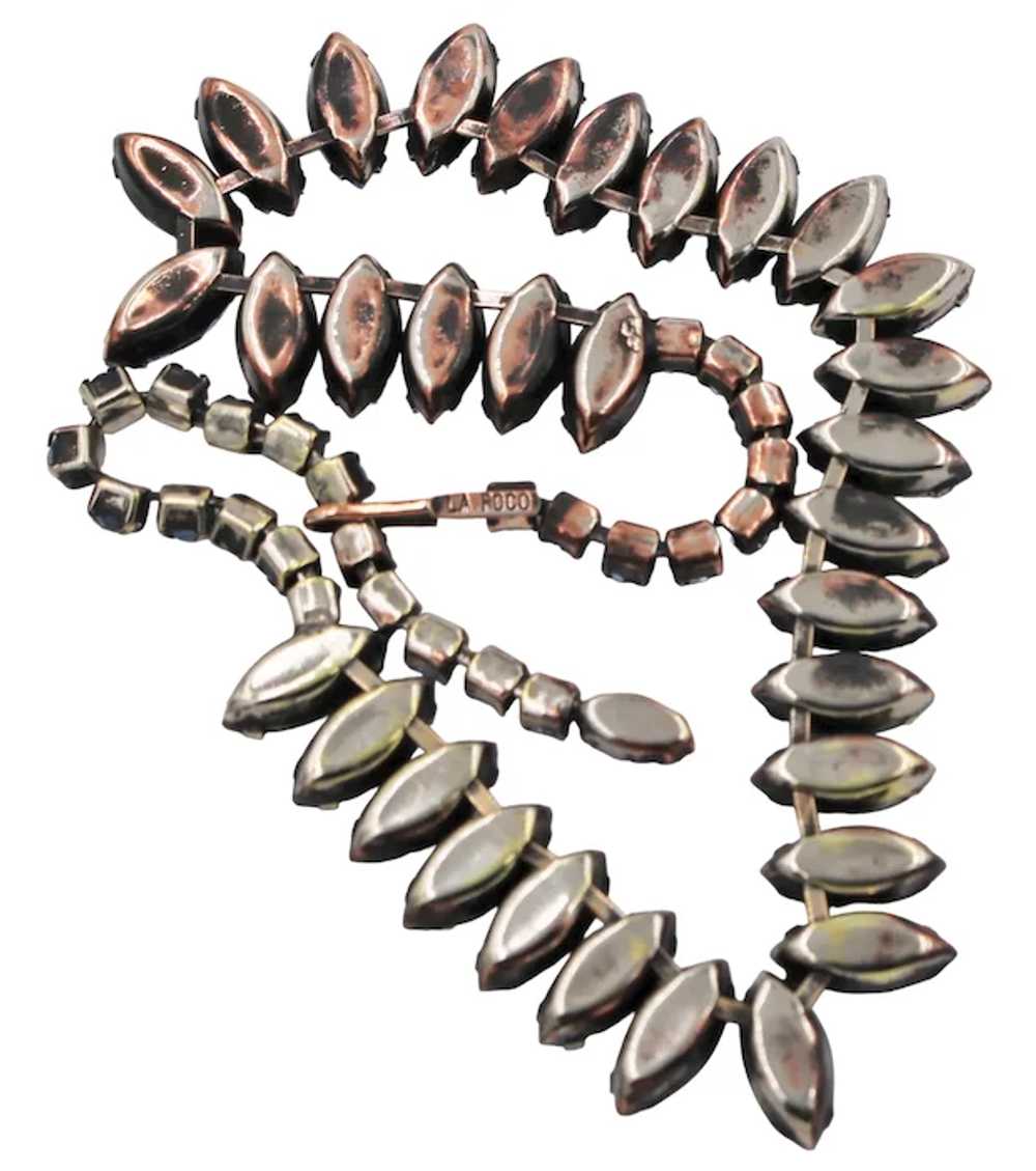 Necklace Flower Earrings Demi La Roco Sapphire Bl… - image 5