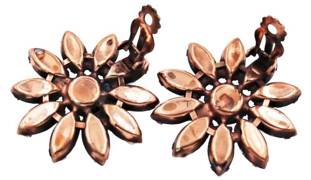 Necklace Flower Earrings Demi La Roco Sapphire Bl… - image 6