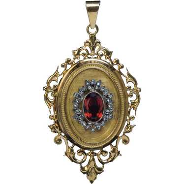 Renaissance Revival Antique French 18K Gold Locke… - image 1