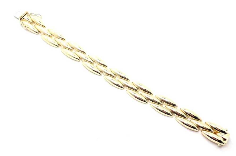 Authentic! Cartier Three-Row 18k Yellow Gold Gent… - image 7