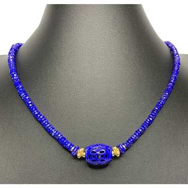 18k gold and Lapis Lazuli Necklace