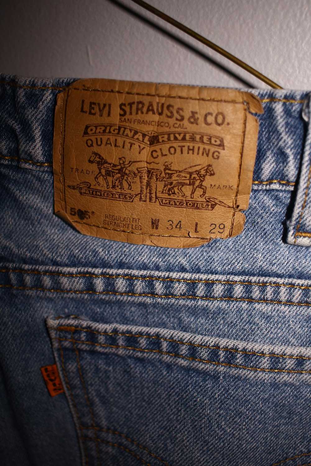 Levi's × Vintage 90s Levis 505 Jeans (Stonewash) - image 4