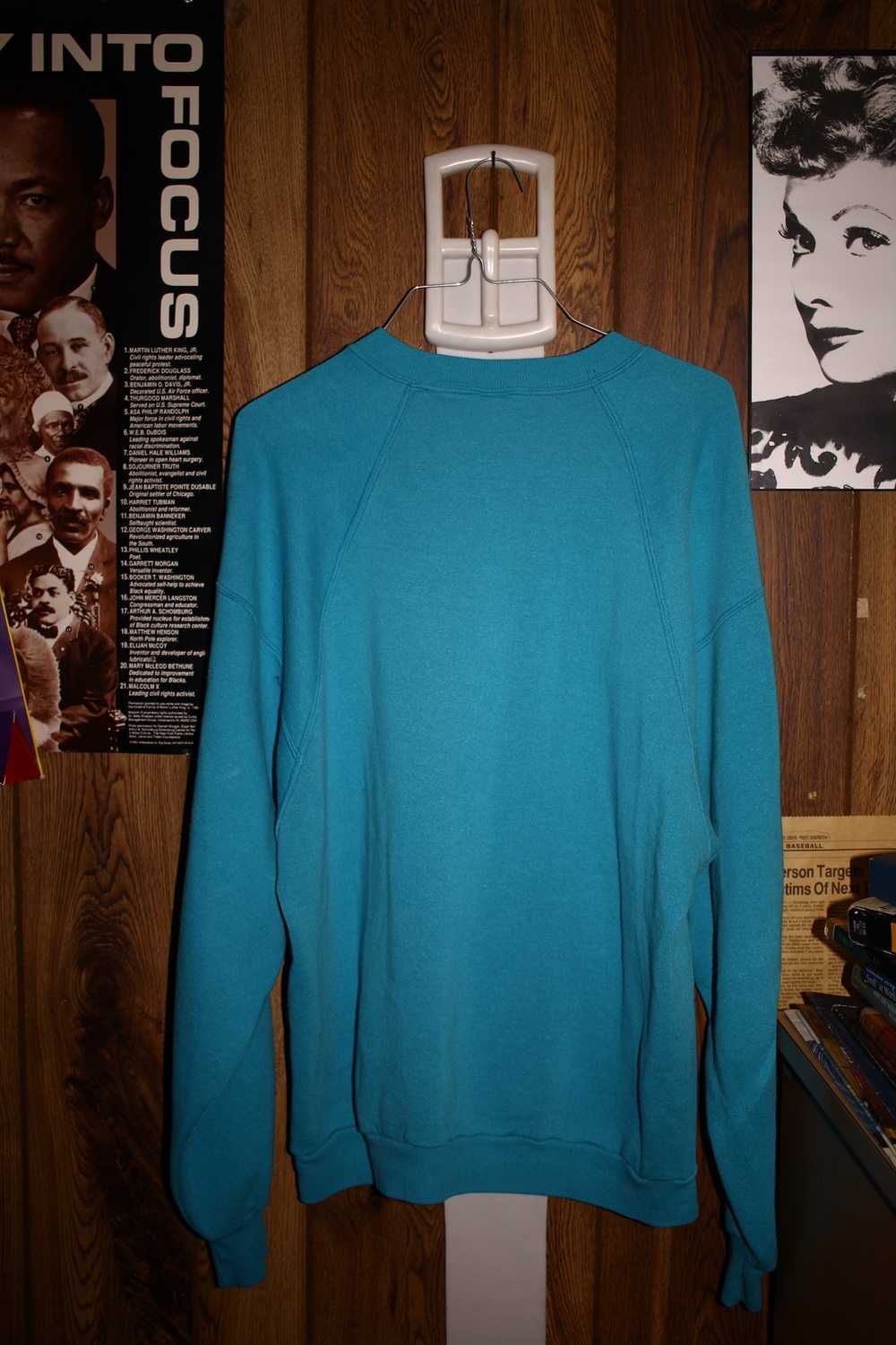 Guess × Vintage 90s Guess ? Sweatshirt (Turquoise) - image 2