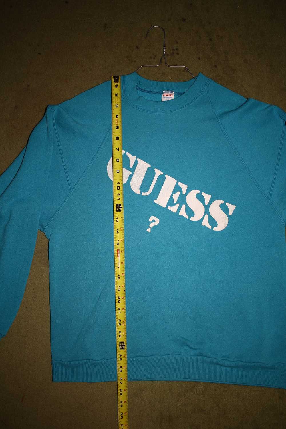 Guess × Vintage 90s Guess ? Sweatshirt (Turquoise) - image 6