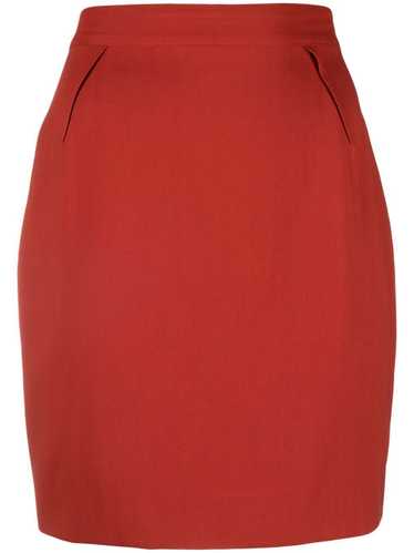 Thierry Mugler Pre-Owned mini pencil skirt - Red